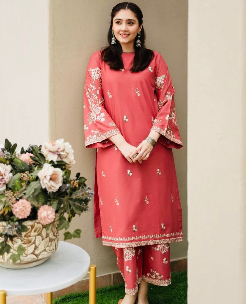2 pc Fabeha Embroidered Co Ords